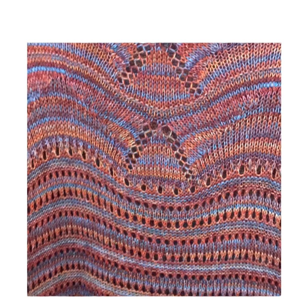 Multicolor Pattern Knit Sweater - Picture 2 of 2